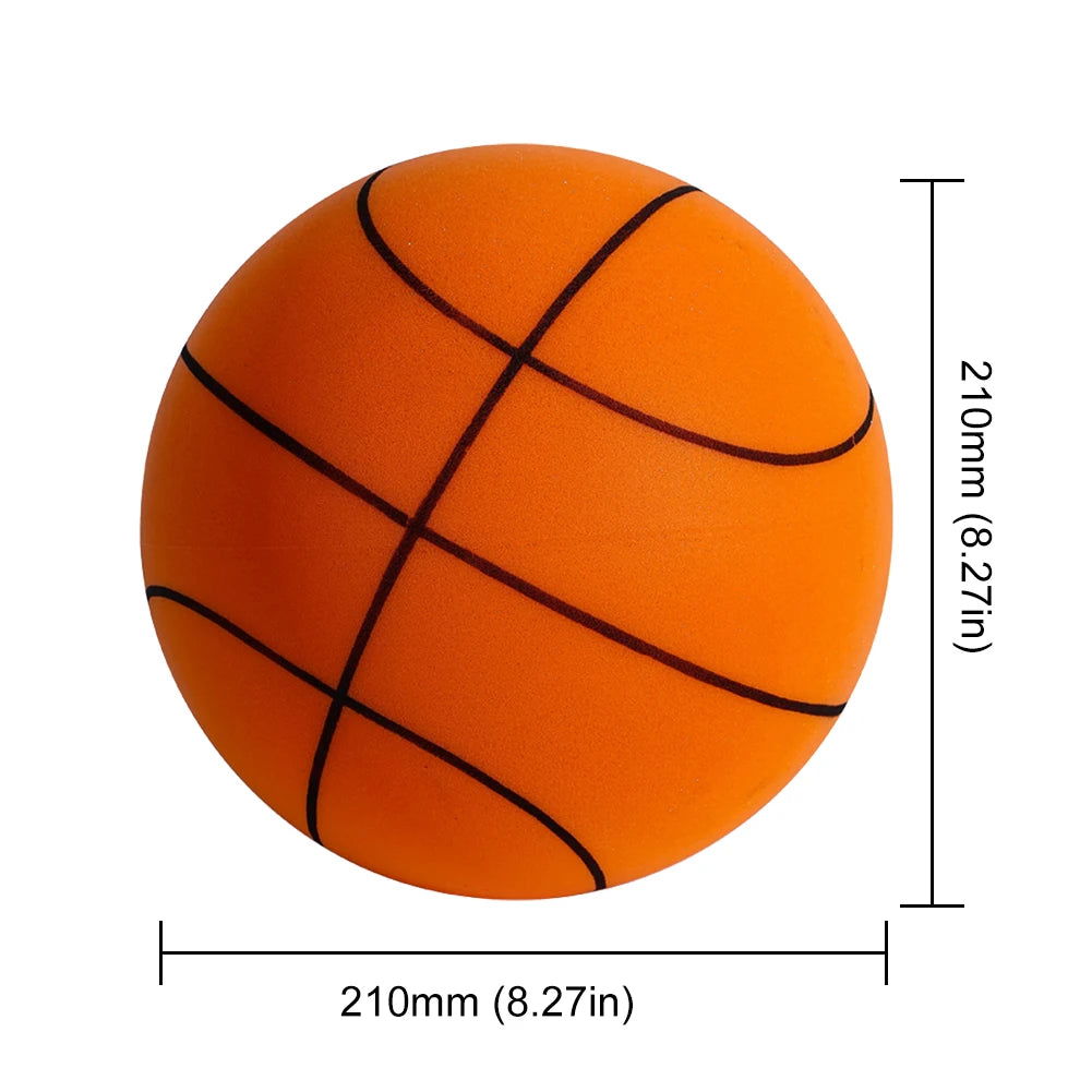 Bouncing Mute Ball 18/21/24cm Silent Foam Basketball Indoor Silent Ball Pat Basketball Silent Toddler Toys Air Bounce Basketball - Slobuy