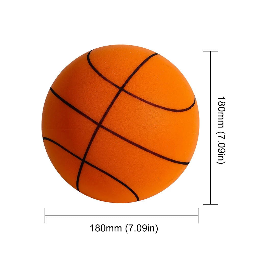 Bouncing Mute Ball 18/21/24cm Silent Foam Basketball Indoor Silent Ball Pat Basketball Silent Toddler Toys Air Bounce Basketball - Slobuy