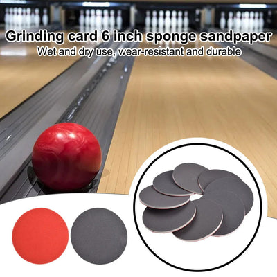 24pcs Bowling Sanding Pads Resurfacing Polishing Kit Bowling Ball Cleaner Parts Bowling Cleaning Pads For Resurfacing Sanding - Slobuy
