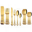 24pcs Cutlery Set Gold Dinnerware Stainless Steel Royal Spoon Forks Knives Kitchen Western Dinner Silverware Tableware Gift - Slobuy