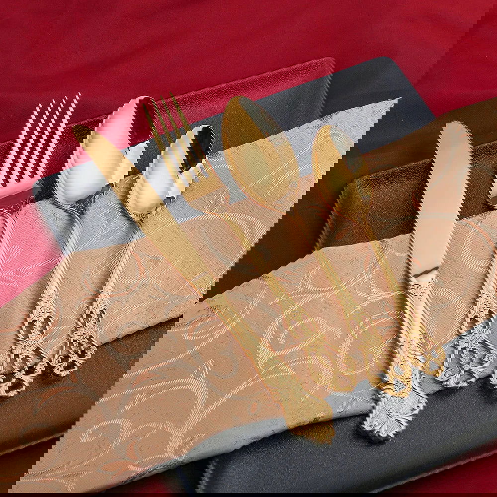 24pcs Cutlery Set Gold Dinnerware Stainless Steel Royal Spoon Forks Knives Kitchen Western Dinner Silverware Tableware Gift - Slobuy
