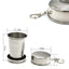 75/150/250ML  Stainless Steel Folding Cup Camping Cookware  Retractable Cup Teacups Teaware Camp Utensils Tableware Folded Cup - Slobuy