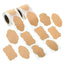 250Pcs Kraft Stickers Paper Labels Blank Christmas Gift for Jar Candle Glass Bottle Office Classification stationery sticker - Slobuy