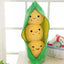 25CM Cute Children's Baby Plush Peas Filled Plant Doll Toy Children Kawaii Quality Pea-shaped Pillow Toy Boy Girl Gift - Slobuy