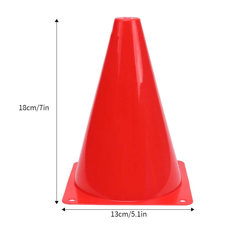 25PCS  Hot Sale Colorful Marker Cones Soccer Agility Training Cones Football Marker Cones Cheap Price Portable Football - Slobuy