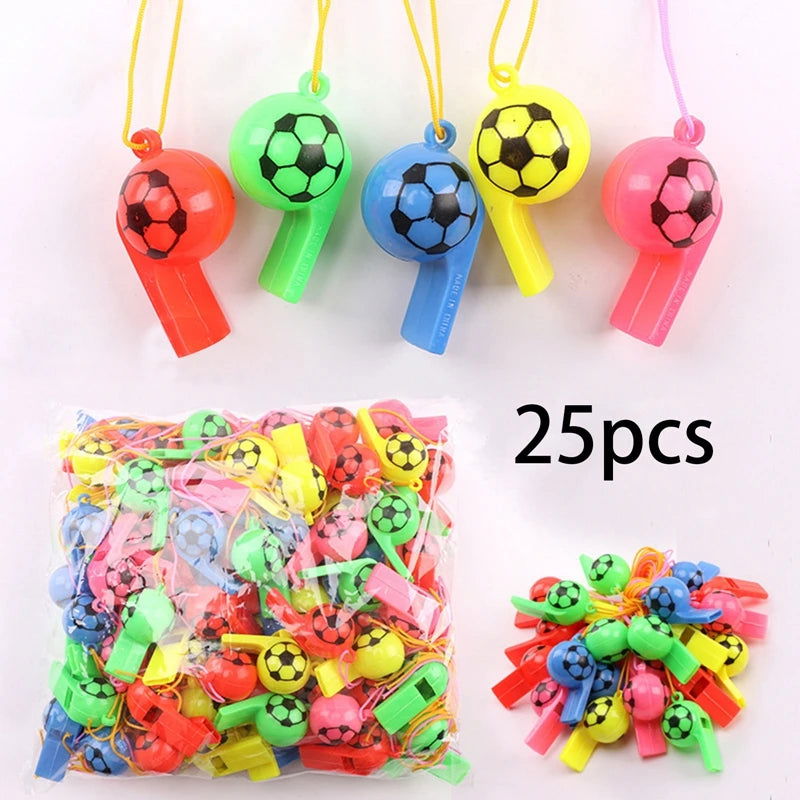 25PCS Professional Referee Whistles Emergency Whistles Mini Cheer Whistle for Sports Basketball Soccer Football Fans sKeyrings - Slobuy