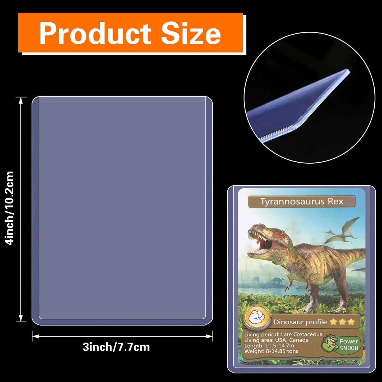 25PCS Transparent PVC Card Sleeves Game Card Hard Plastic Card Sleeves Card Protective Card Holder Trading Cards Case - Slobuy