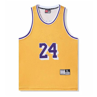NEW 24/25 Men sports shirt American Basketball Star Bryant 24 Fans Jerseys adult game team Short sleeve uniform training Vest Me - Slobuy