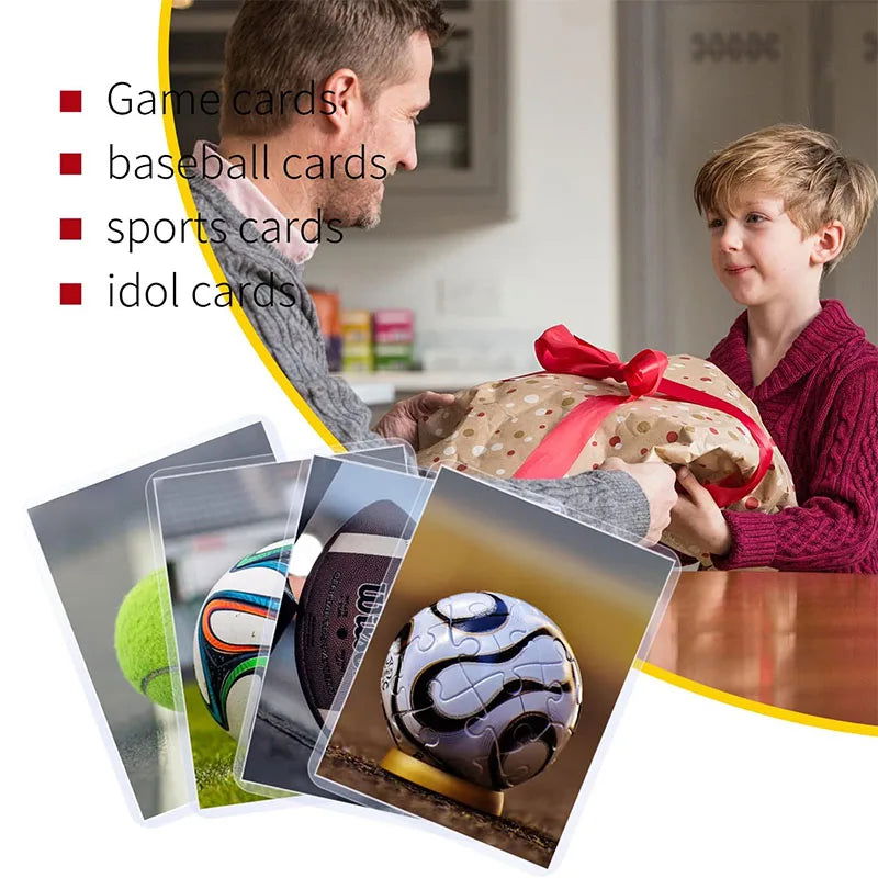 25pcs Card Sleeves Holder Game Cards TopLoaders PVC Hard Plastic Toy Top Loaders For Protectors Trading Storage Gift 3 x 4inches - Slobuy