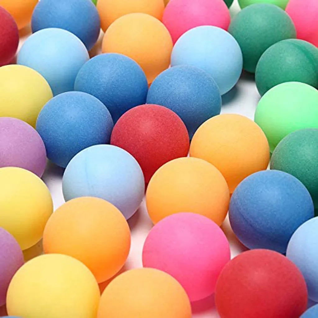 25pcs Colored Pong Balls 40mm Entertainment Table Tennis Balls for Game Advertising,Entertainment, Game Accessory - Slobuy