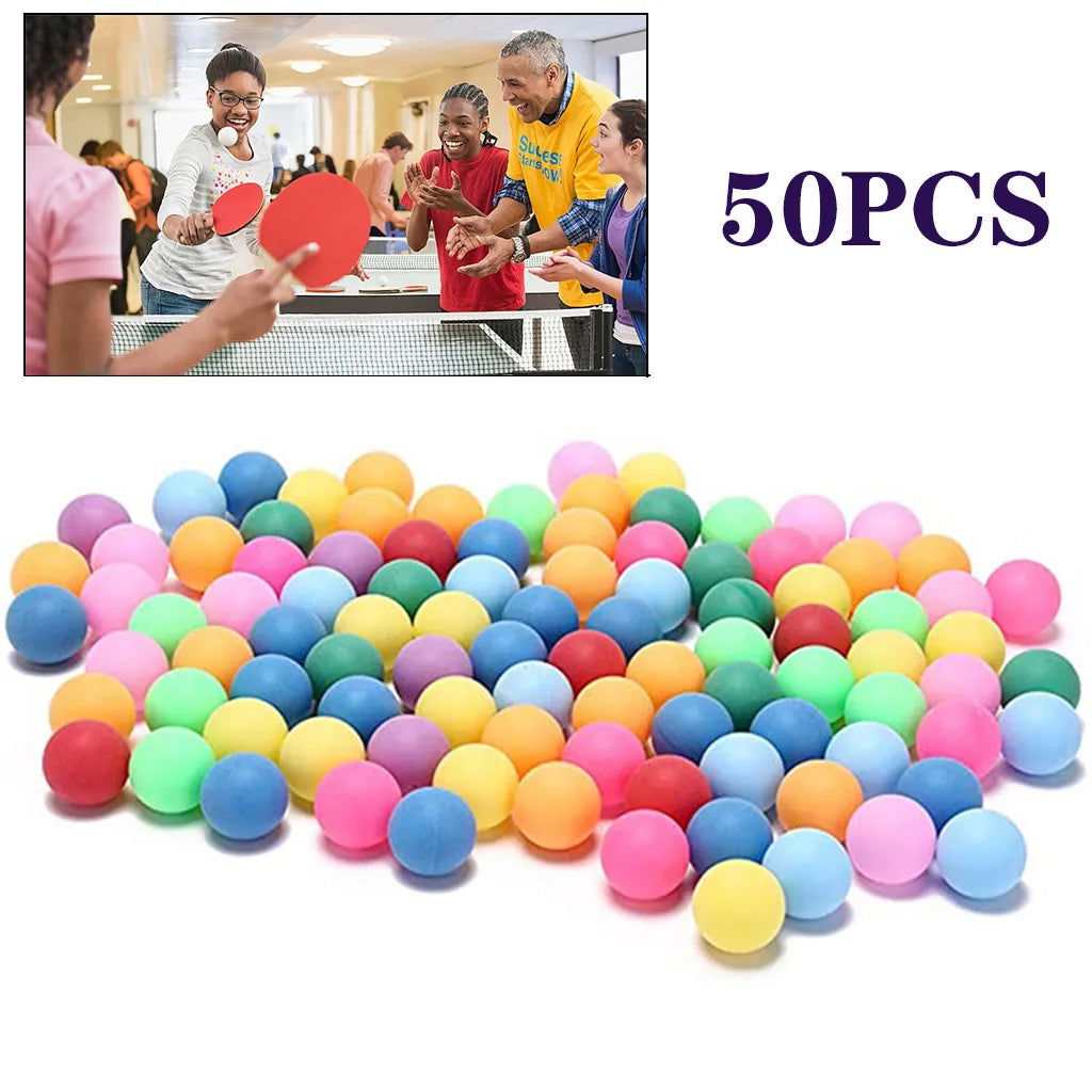 25pcs Colored Pong Balls 40mm Entertainment Table Tennis Balls for Game Advertising,Entertainment, Game Accessory - Slobuy