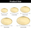 14/17/20/23/26CM Stainless Steel Bone Spitting Dish Gold Silver Shallow Tray Metal Dining Disc Round Plate Dessert Tableware - Slobuy