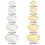 14/17/20/23/26CM Stainless Steel Bone Spitting Dish Gold Silver Shallow Tray Metal Dining Disc Round Plate Dessert Tableware - Slobuy