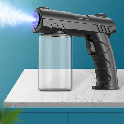 280ML Wireless Electric Sanitizer Sprayer USB Nano Blue Light Steam Spray Gun home garden Disinfection Watering Atomizer tool - Slobuy