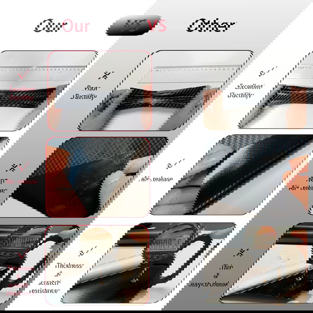 2D 3D 4D 5D 6D Carbon Fiber Vinyl Wrap Film  Waterproof Car Stickers Console Computer Laptop Skin Auto Motorcycle Accessories - Slobuy