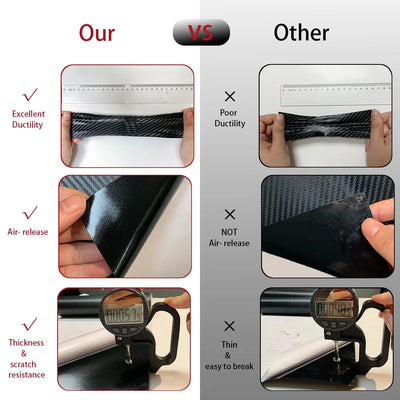 2D 3D 4D 5D 6D Carbon Fiber Vinyl Wrap Film  Waterproof Car Stickers Console Computer Laptop Skin Auto Motorcycle Accessories - Slobuy