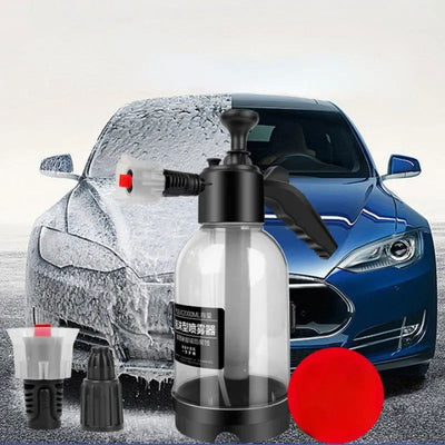 2L Car Wash Spray Bottle Foam Wash Sprayer Hand Pump Foam Sprayer Car Air Pressure Spray Washer Nozzle Can Auto Window Cleaning - Slobuy