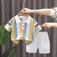 2PCS Children Clothing mother Kids Clothes Children's Sets Boys T-shirt Shorts Summer Cotton Short sleeve fashion Suit - Slobuy
