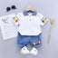 2PCS Children Clothing mother Kids Clothes Children's Sets Boys T-shirt Shorts Summer Cotton Short sleeve fashion Suit - Slobuy