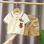 2PCS Children Clothing mother Kids Clothes Children's Sets Boys T-shirt Shorts Summer Cotton Short sleeve fashion Suit - Slobuy