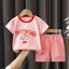 2PCS Children's Sets mother Kids Clothes Boys Girl T-shirt Shorts Summer Cotton Short sleeve Baby Children Clothing Toddler Suit - Slobuy