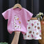 2PCS Children's Sets mother Kids Clothes Boys Girl T-shirt Shorts Summer Cotton Short sleeve Baby Children Clothing Toddler Suit - Slobuy