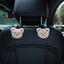 2PCS Cute Cartoon Bear Car Seat Back Hooks Storage Vehicle Headrest Organizer Hanger for Groceries Bag Handbag Car Decoration - Slobuy