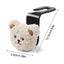2PCS Cute Cartoon Bear Car Seat Back Hooks Storage Vehicle Headrest Organizer Hanger for Groceries Bag Handbag Car Decoration - Slobuy