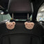 2PCS Cute Cartoon Bear Car Seat Back Hooks Storage Vehicle Headrest Organizer Hanger for Groceries Bag Handbag Car Decoration - Slobuy