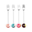 4PCS/2PCS Cutlery Spoon Fork Set Donuts Candy Spoons Forks Milk Coffee Stirring Spoons Dessert Spoon Fruit Fork Cutlery Gift - Slobuy