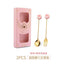 4PCS/2PCS Cutlery Spoon Fork Set Donuts Candy Spoons Forks Milk Coffee Stirring Spoons Dessert Spoon Fruit Fork Cutlery Gift - Slobuy