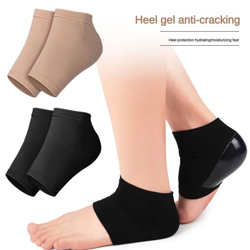 2PCS Gel Moisturizing Heel Socks Spa Sock For Foot Care Gel Heel Socks For Dry Cracked Dry Feet Skin Gel Heel Repair Socks Tools - Slobuy