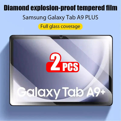 2PCS HD Scratch Proof 11inch Tempered Glass Screen Protector for Samsung Galaxy Tab A9 Plus Tablet Accessories Film - Slobuy