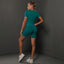 2PCS Seamless Women Yoga Set Gym Sportswear Sport Top and Hight Waist Short Suit Fitness Workout Butt Lifting Short Tight Suit - Slobuy