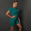 2PCS Seamless Women Yoga Set Gym Sportswear Sport Top and Hight Waist Short Suit Fitness Workout Butt Lifting Short Tight Suit - Slobuy