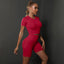 2PCS Seamless Women Yoga Set Gym Sportswear Sport Top and Hight Waist Short Suit Fitness Workout Butt Lifting Short Tight Suit - Slobuy