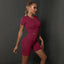 2PCS Seamless Women Yoga Set Gym Sportswear Sport Top and Hight Waist Short Suit Fitness Workout Butt Lifting Short Tight Suit - Slobuy