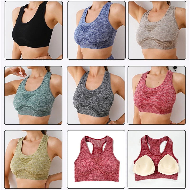 2PCS Seamless Women Yoga Set Workout Sportswear Gym Clothing Fitness Long Sleeve Crop Top High Waist Leggings Sports Suits - Slobuy