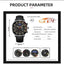 2PCS Set Fashion Mens Sports Watches Man Business Leather Bracelet Quartz Watch Luxury Men Casual Luminous Clock Reloj Hombre - Slobuy