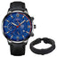 2PCS Set Fashion Mens Sports Watches Man Business Leather Bracelet Quartz Watch Luxury Men Casual Luminous Clock Reloj Hombre - Slobuy