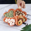 1/2PCS Snack Plate Solid Color Beautiful Shape Lattice Placement Easy End-to-end Access Feel Comfortable Home Supplies - Slobuy