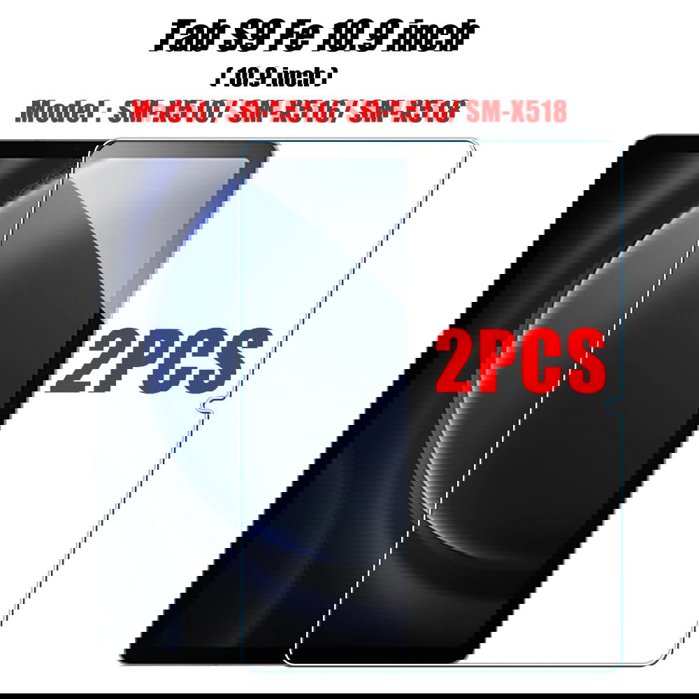 2PCS Tempered Glass Screen Protector for Samsung Galaxy Tab S8 Ultra Plus S6 Lite S7 Fe A7 Lite A8 S9 A9 Tablet Accessories Film - Slobuy