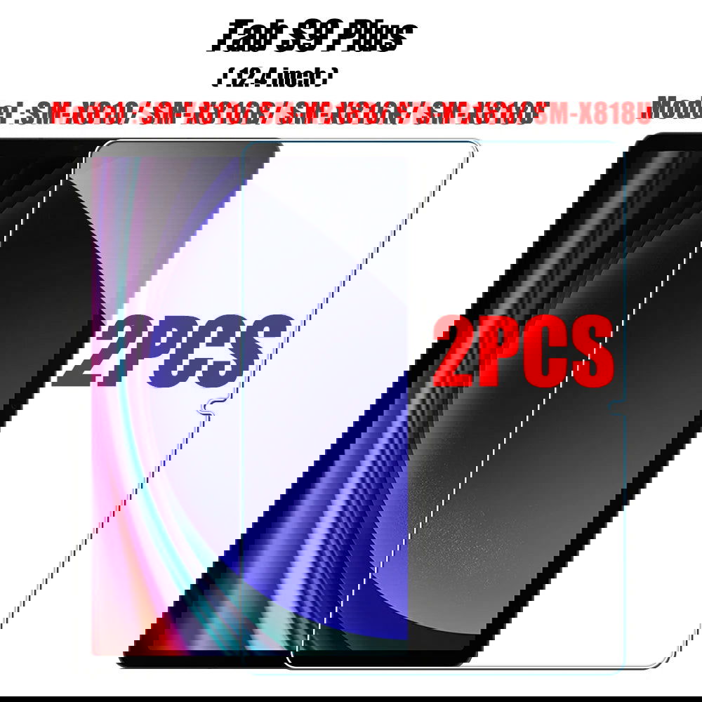 2PCS Tempered Glass Screen Protector for Samsung Galaxy Tab S8 Ultra Plus S6 Lite S7 Fe A7 Lite A8 S9 A9 Tablet Accessories Film - Slobuy