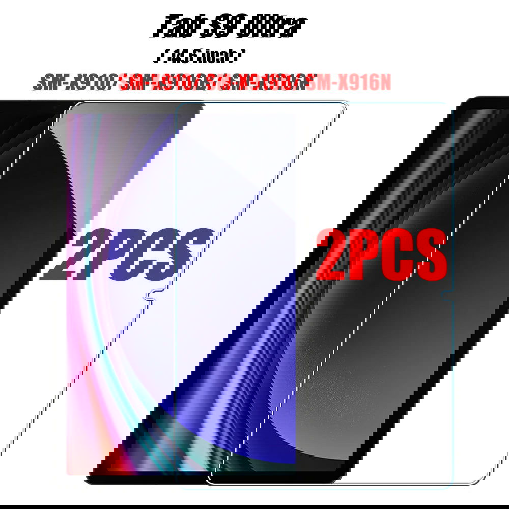 2PCS Tempered Glass Screen Protector for Samsung Galaxy Tab S8 Ultra Plus S6 Lite S7 Fe A7 Lite A8 S9 A9 Tablet Accessories Film - Slobuy