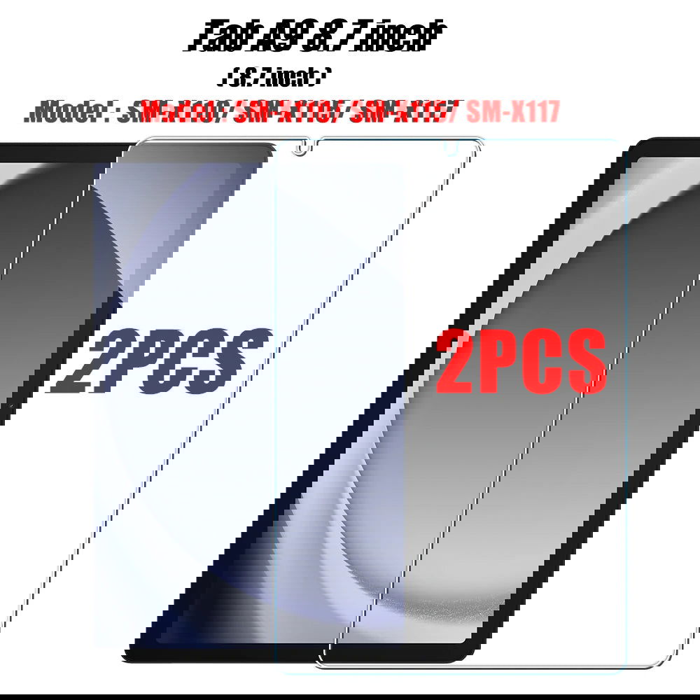 2PCS Tempered Glass Screen Protector for Samsung Galaxy Tab S8 Ultra Plus S6 Lite S7 Fe A7 Lite A8 S9 A9 Tablet Accessories Film - Slobuy