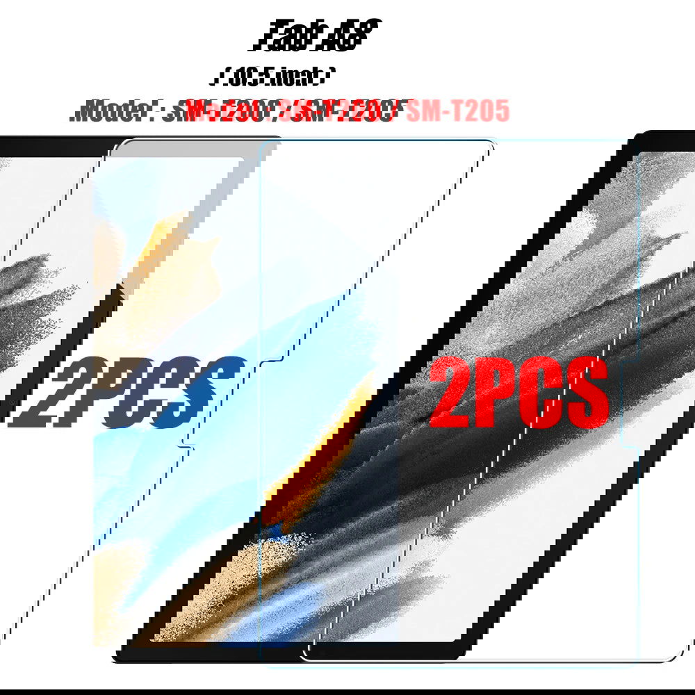 2PCS Tempered Glass Screen Protector for Samsung Galaxy Tab S8 Ultra Plus S6 Lite S7 Fe A7 Lite A8 S9 A9 Tablet Accessories Film - Slobuy