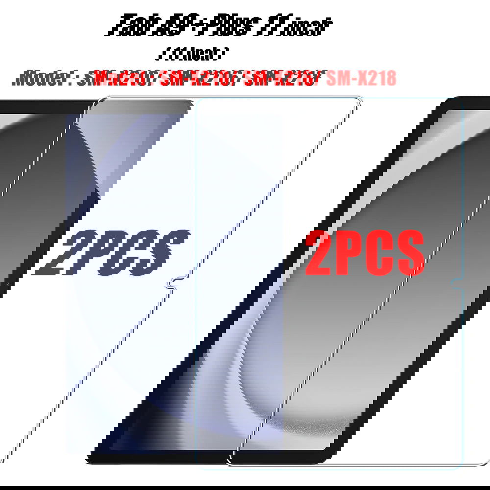 2PCS Tempered Glass Screen Protector for Samsung Galaxy Tab S8 Ultra Plus S6 Lite S7 Fe A7 Lite A8 S9 A9 Tablet Accessories Film - Slobuy