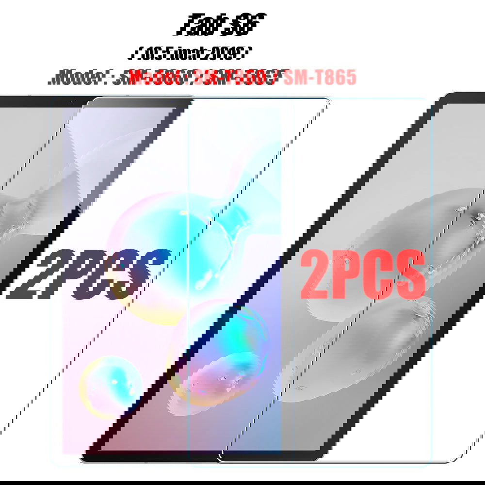 2PCS Tempered Glass Screen Protector for Samsung Galaxy Tab S8 Ultra Plus S6 Lite S7 Fe A7 Lite A8 S9 A9 Tablet Accessories Film - Slobuy