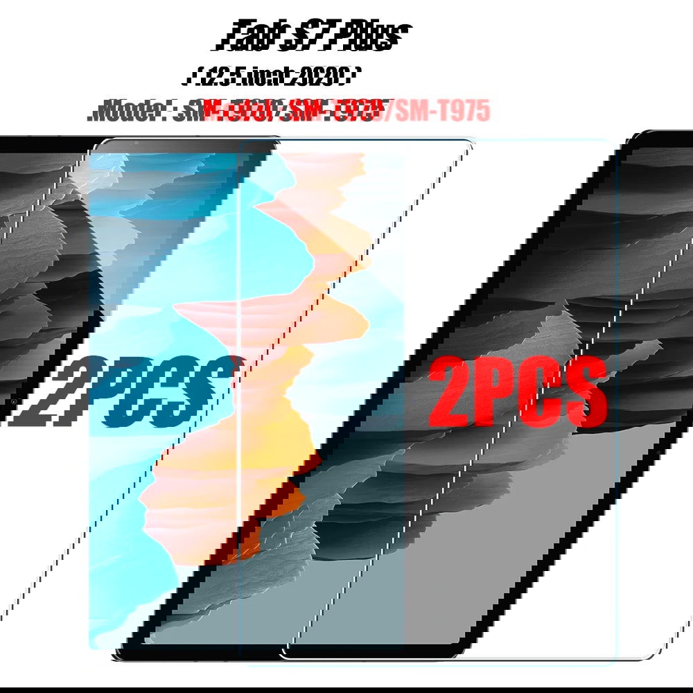 2PCS Tempered Glass Screen Protector for Samsung Galaxy Tab S8 Ultra Plus S6 Lite S7 Fe A7 Lite A8 S9 A9 Tablet Accessories Film - Slobuy