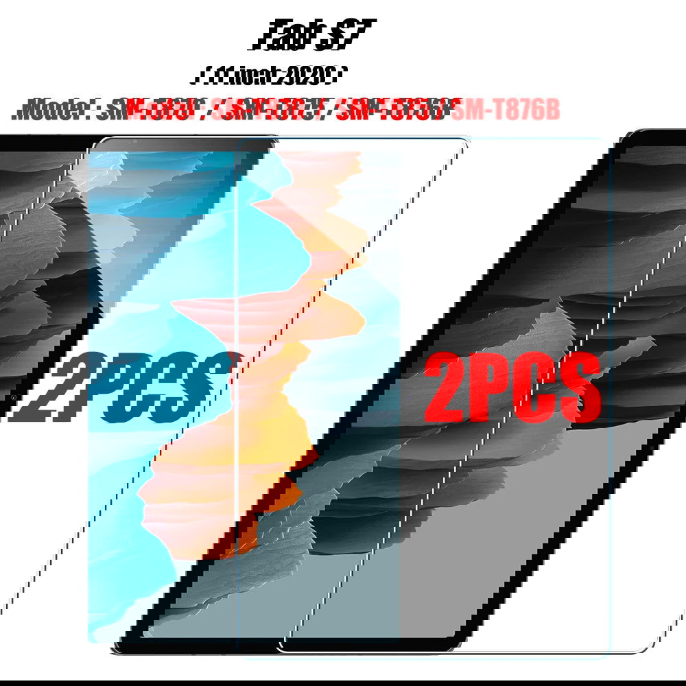 2PCS Tempered Glass Screen Protector for Samsung Galaxy Tab S8 Ultra Plus S6 Lite S7 Fe A7 Lite A8 S9 A9 Tablet Accessories Film - Slobuy